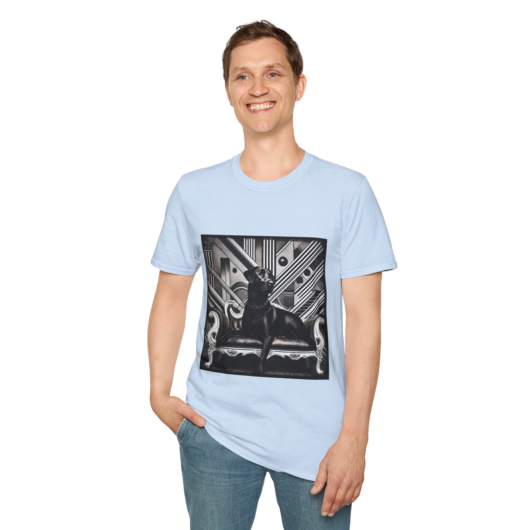 Labrador Retriever B&W Rebel | Unisex Dog T-Shirt