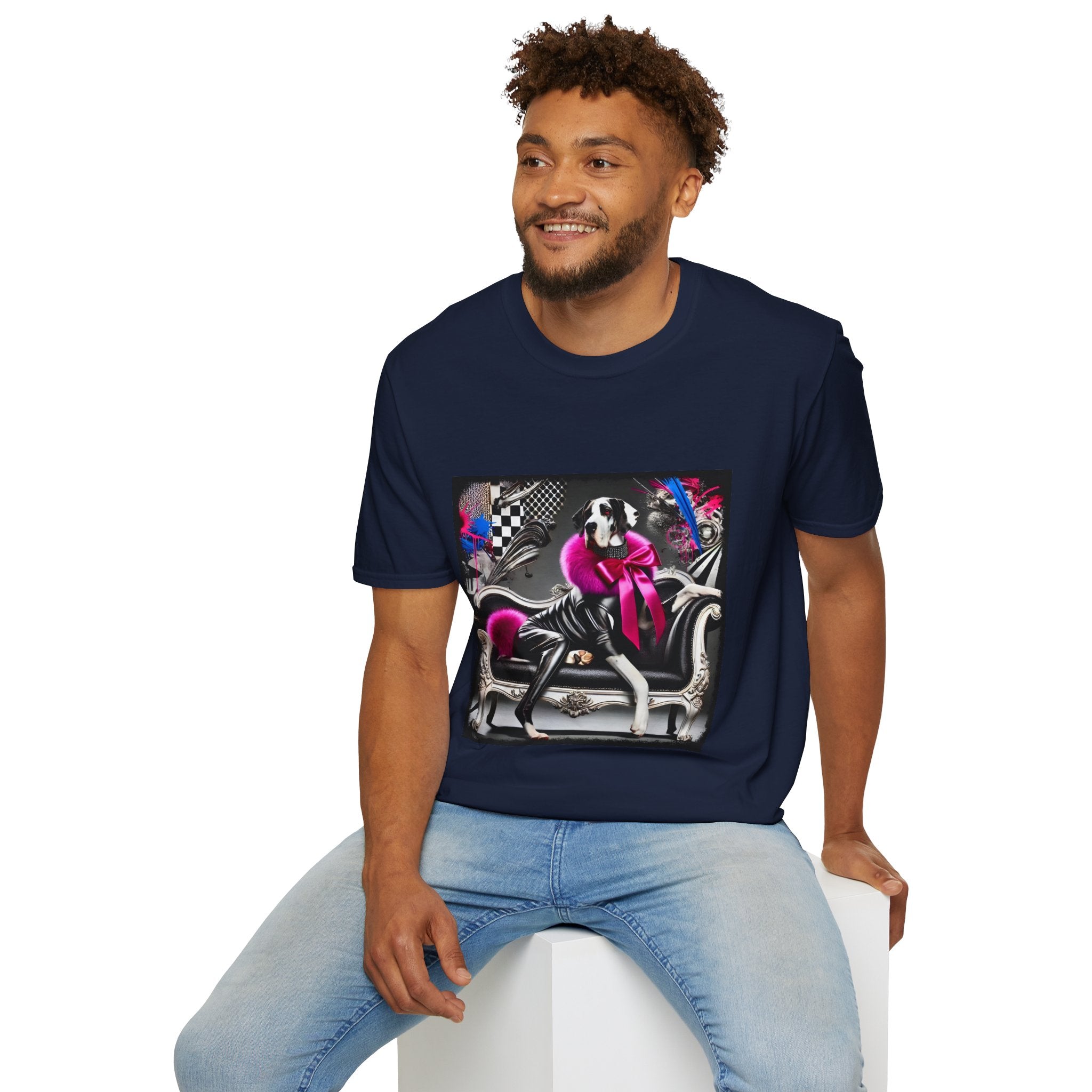 Great Dane Rock Chic | Unisex Dog T-Shirt