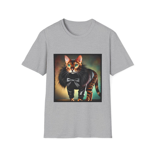 Bengal Cat Badass design cat lover unisex t-shirt in sport grey