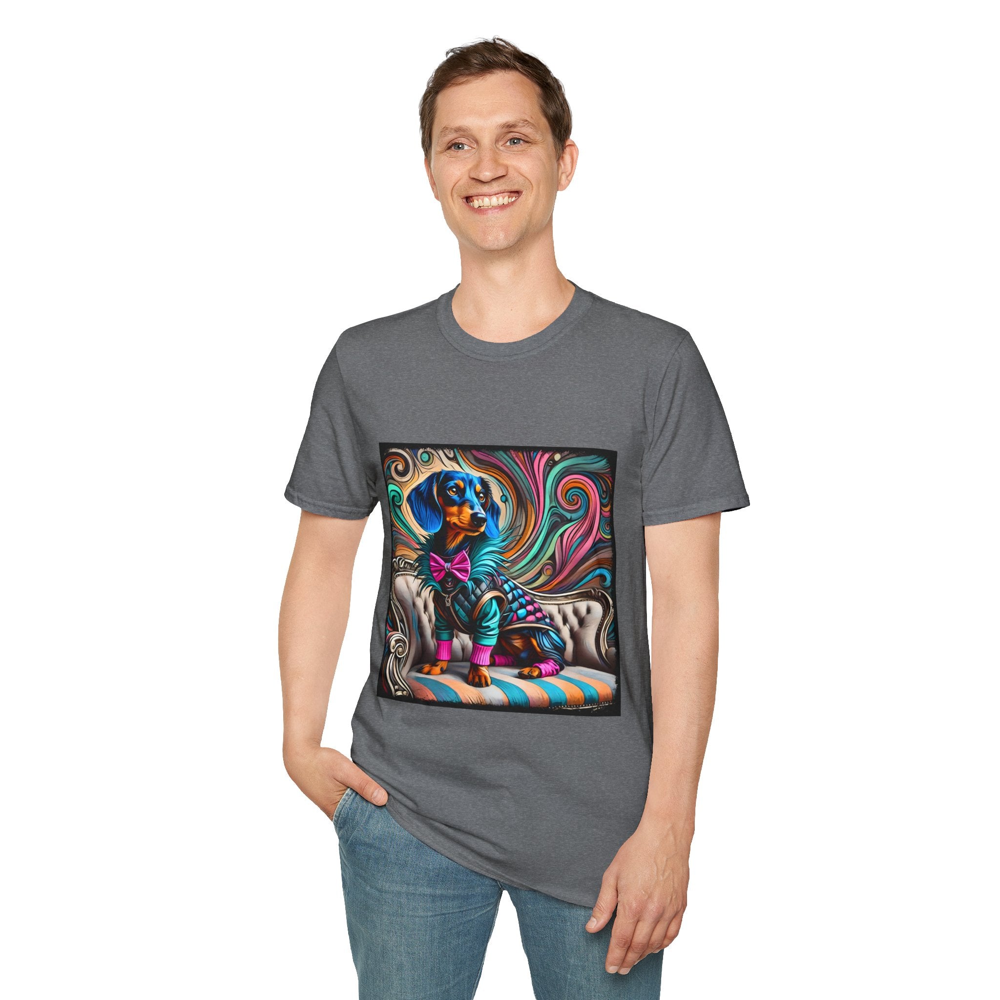 Dachshund Blue Rocker | Unisex Dog T-Shirt