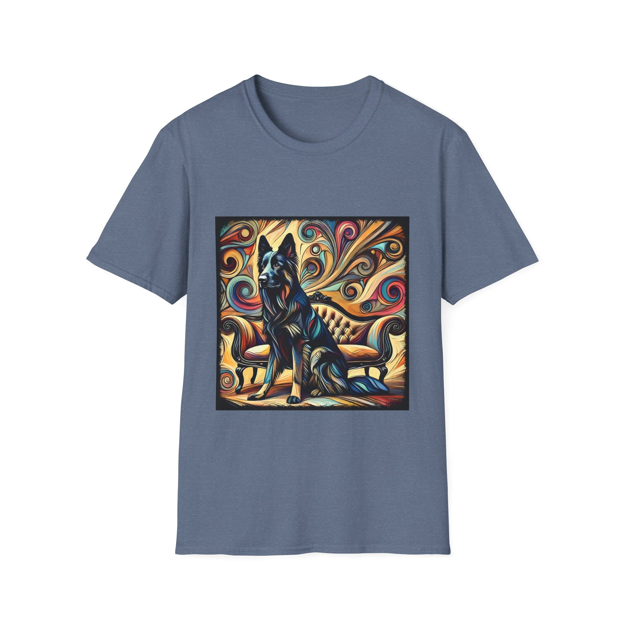 German Shepherd Multicolor Swirl | Unisex Dog T-Shirt