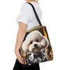 Bichon Frise Tote Bag | Luxe Lineage Dog Lover Gift