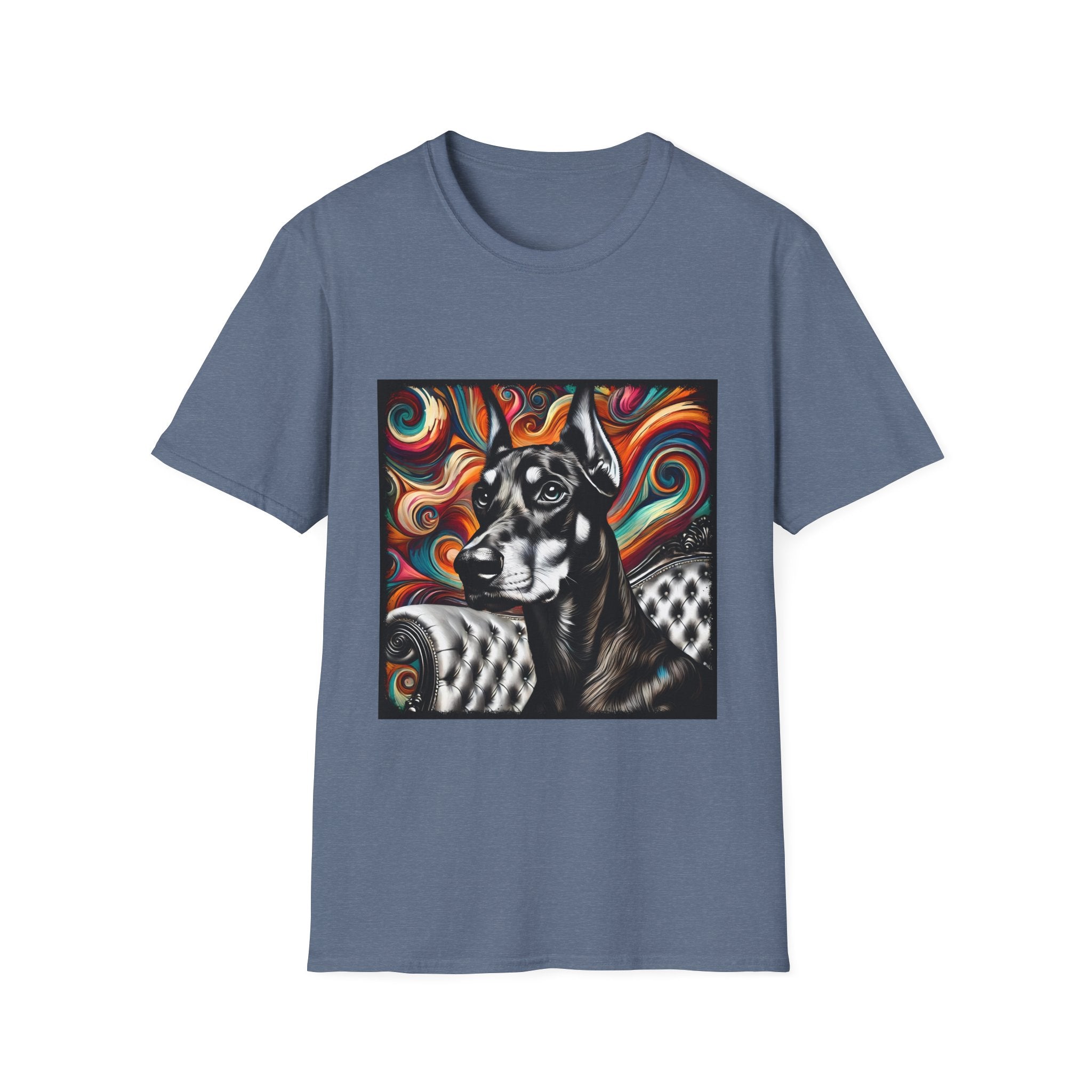 Doberman Pinscher B&W Bold | Unisex Dog T-Shirt