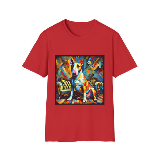 Bull Terrier Bold Classic design dog lover unisex t-shirt in red