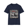 American Pit Bull Terrier Shirt | B&W Red Bow Dog Lover Tee