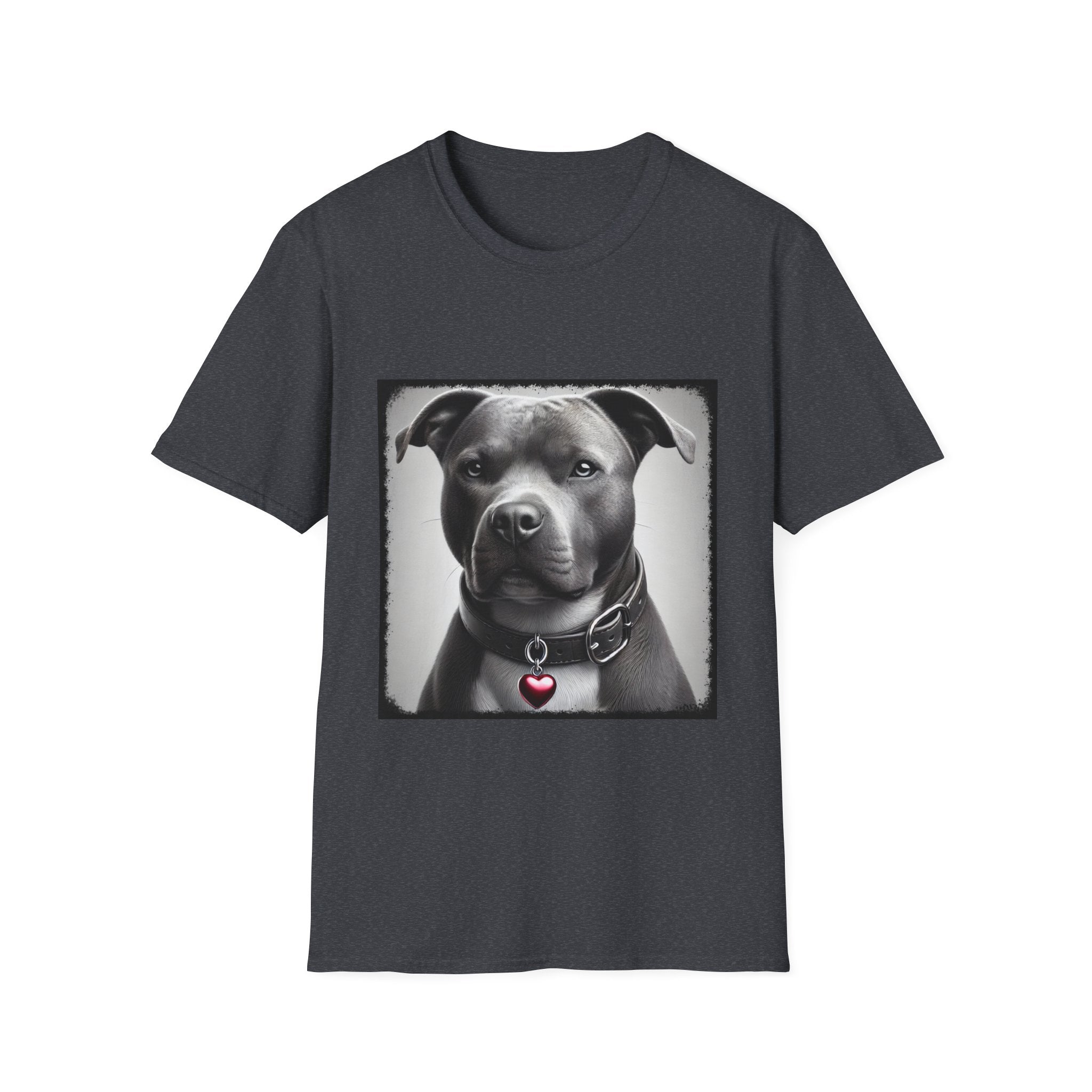 American Pit Bull Terrier Shirt | Heart Charm Dog Lover Tee