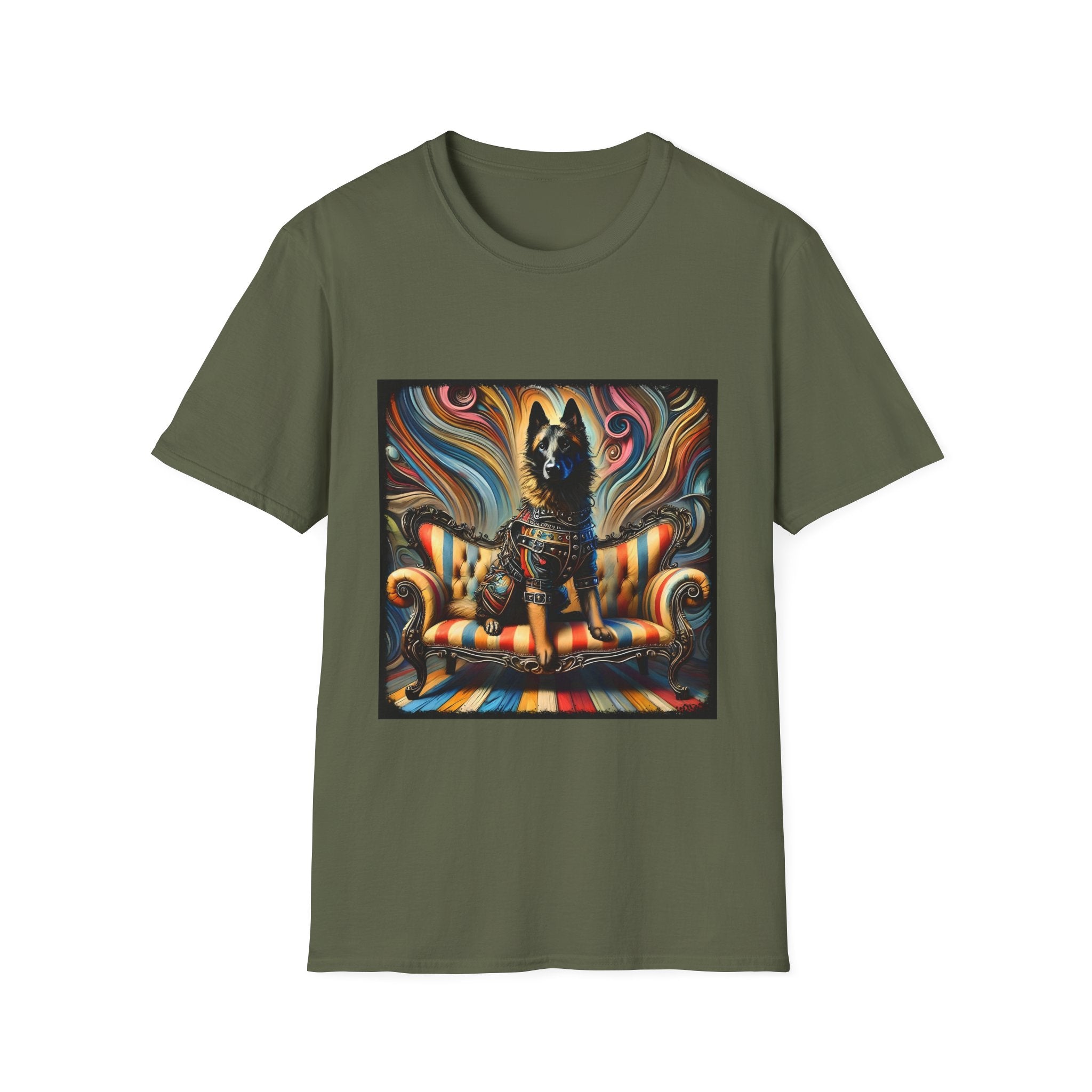 Belgian Malinois Vivid Rocker | Unisex Dog T-Shirt