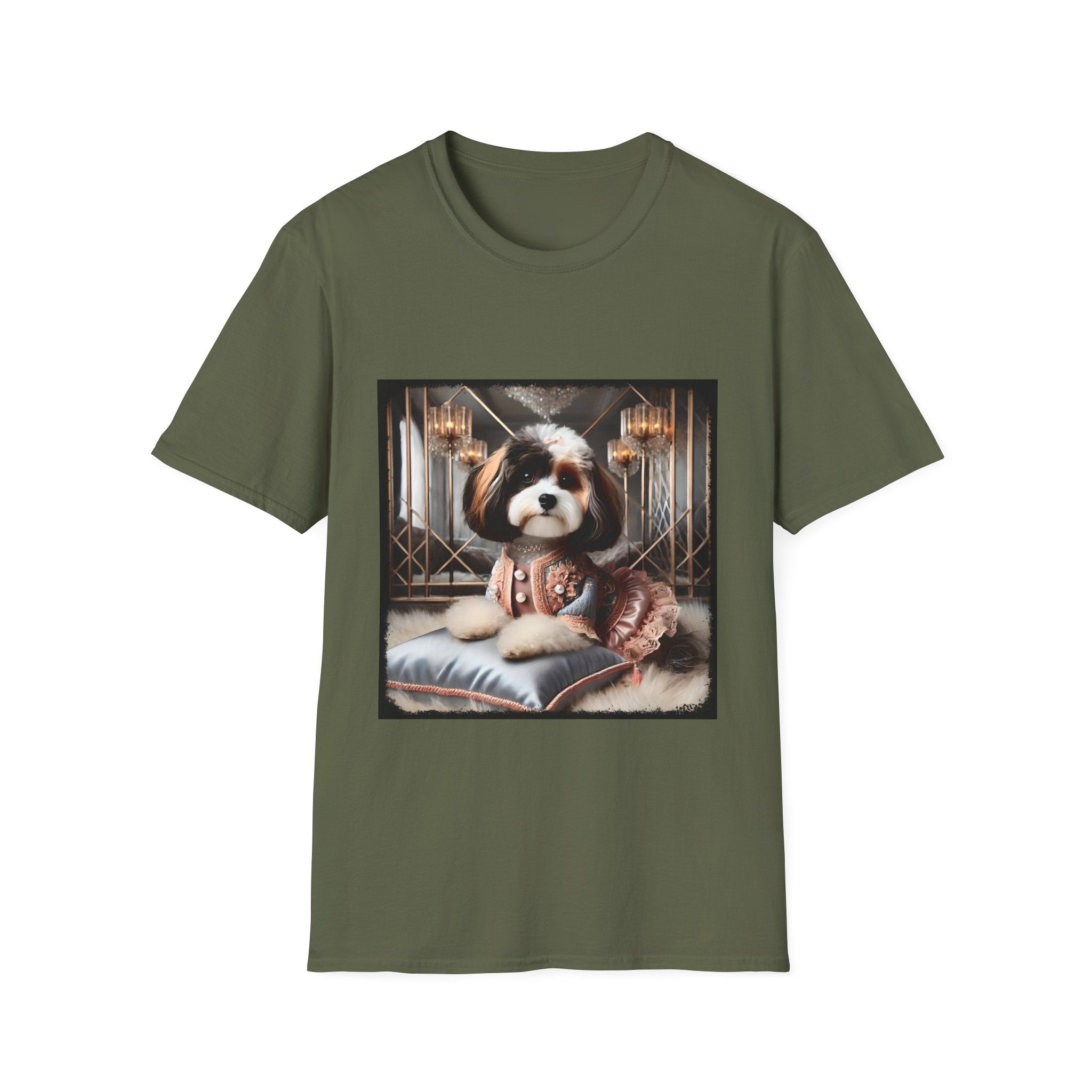 Cavapoo Posh Portrait | Unisex Dog T-Shirt