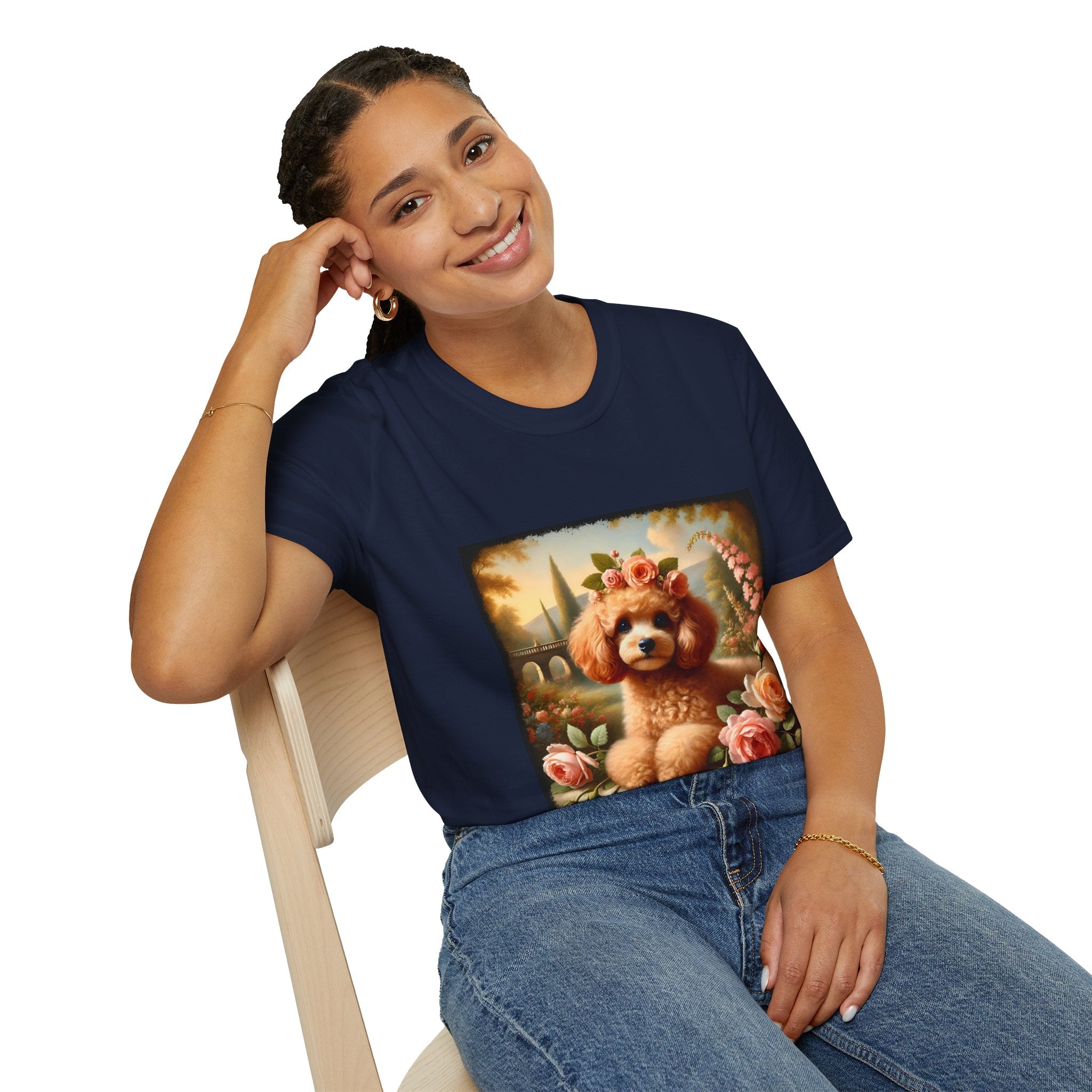 Poodle Pink Blossom | Unisex Dog T-Shirt