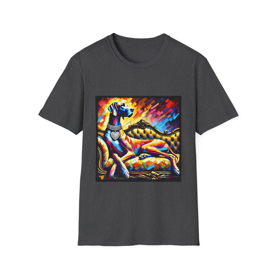 Great Dane Classic Bold design dog lover unisex t-shirt in dark heather
