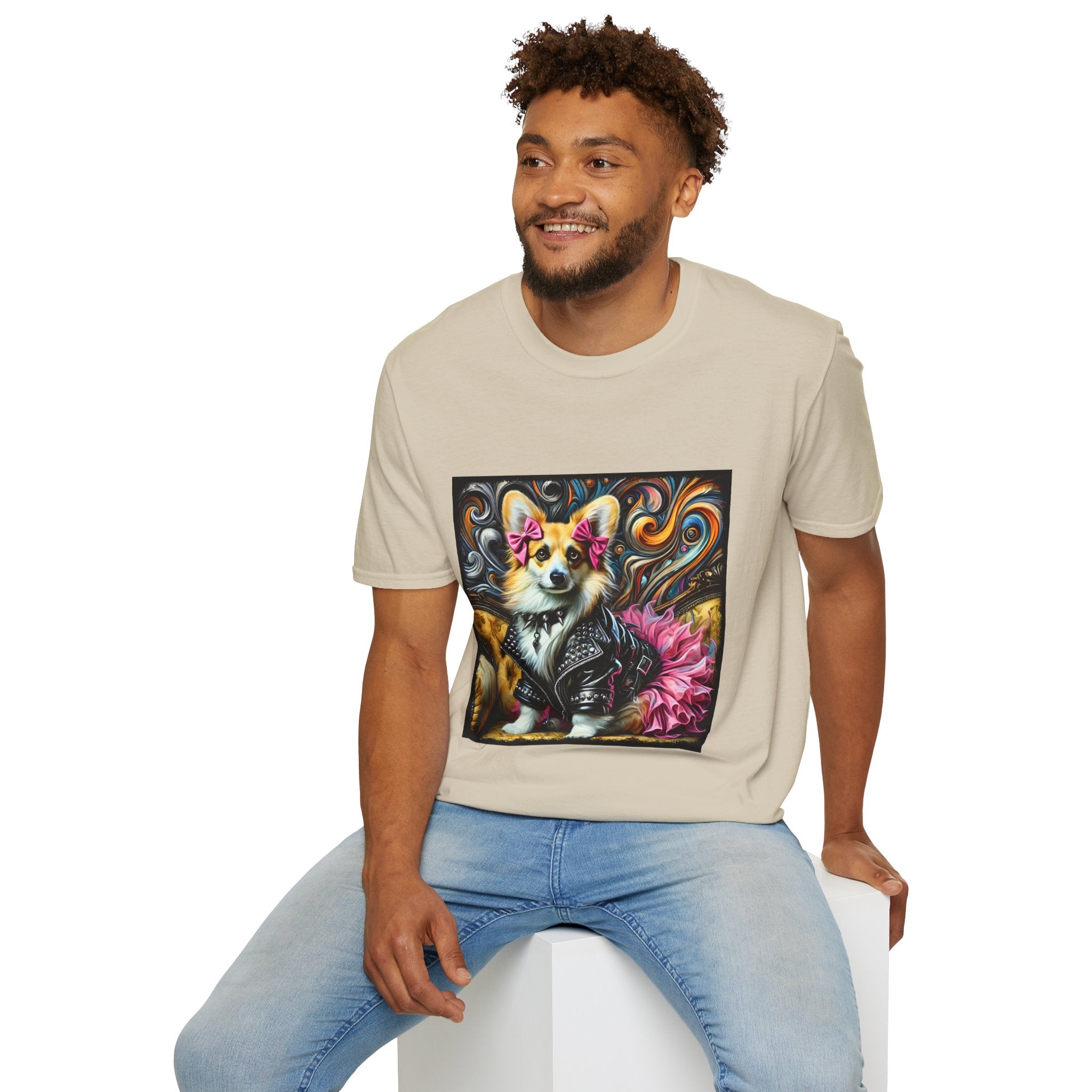 Pembroke Welsh Corgi Rock Swirl | Unisex Dog T-Shirt