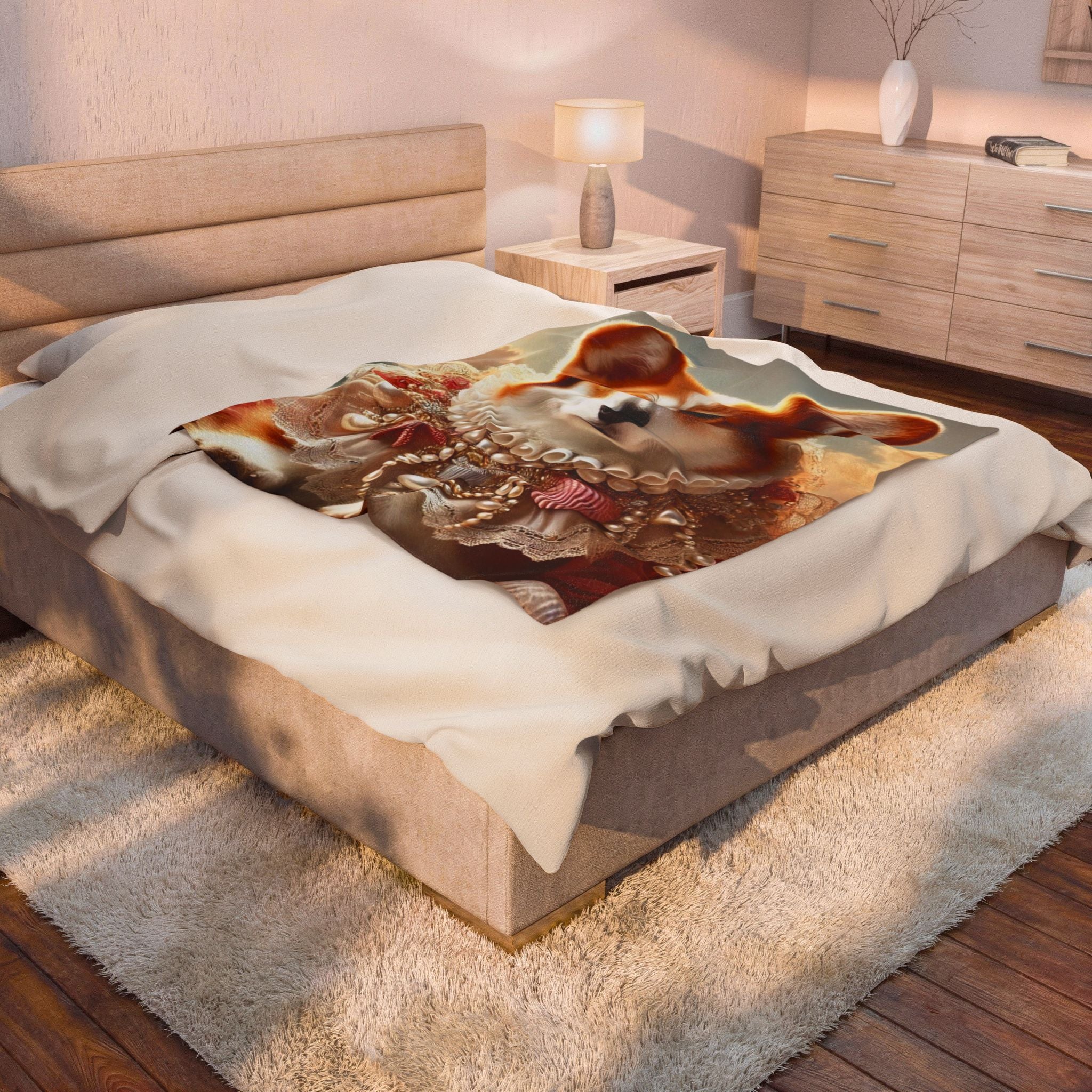 Pembroke Welsh Corgi Blanket | Beach Muse Dog Lover Gift