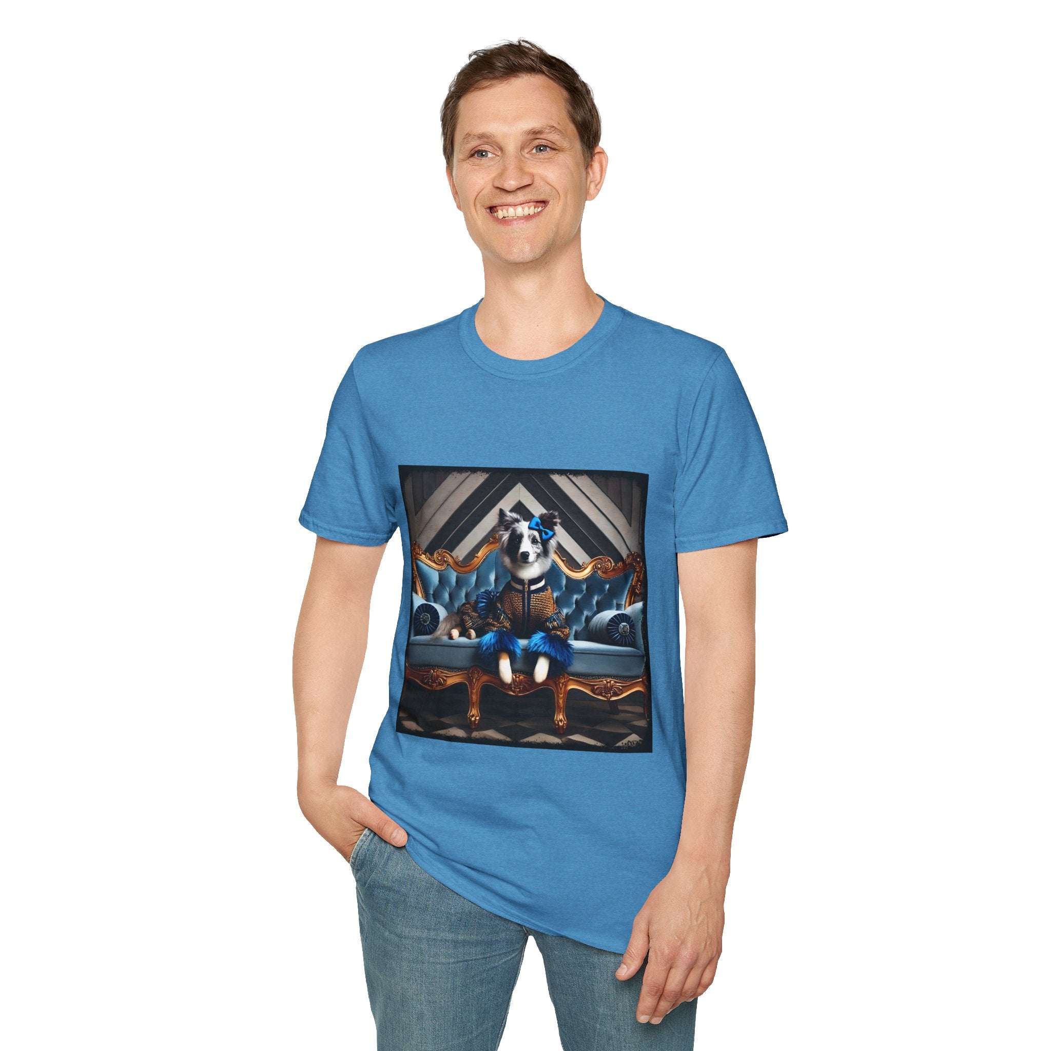 Border Collie Sapphire Chic | Unisex Dog T-Shirt