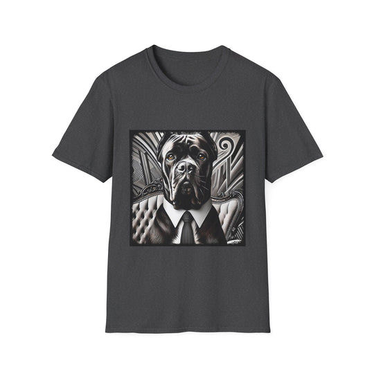 Cane Corso Bold Gentleman design dog lover unisex t-shirt in dark heather