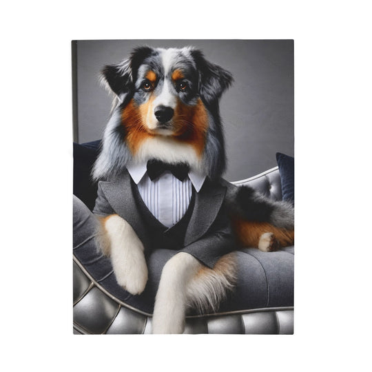 Australian Shepherd Blanket | Black Tie Classic Dog Lover Gift