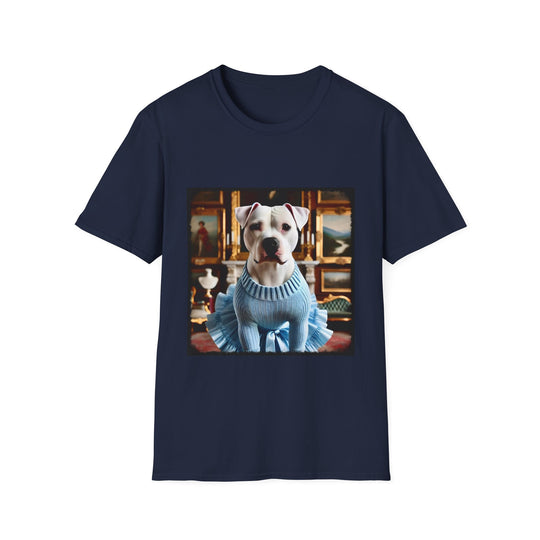 American Pit Bull Terrier Old Money design dog lover unisex t-shirt in navy