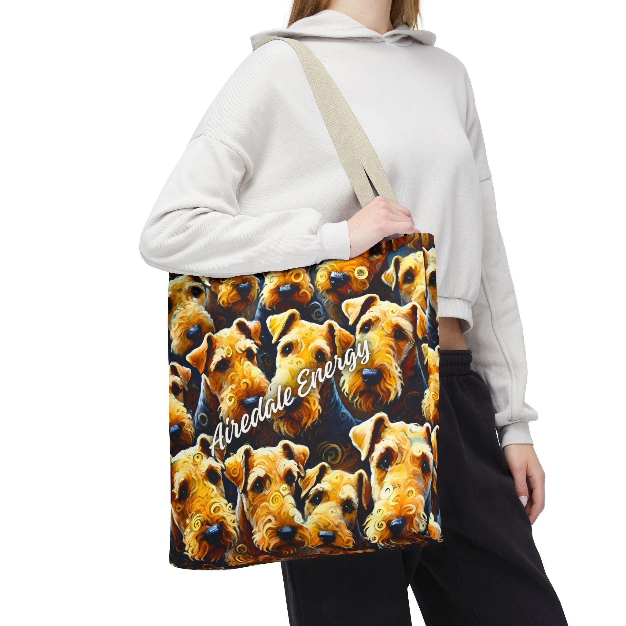 Airedale Terrier Tote Bag | Airedale Energy Dog Lover Gift