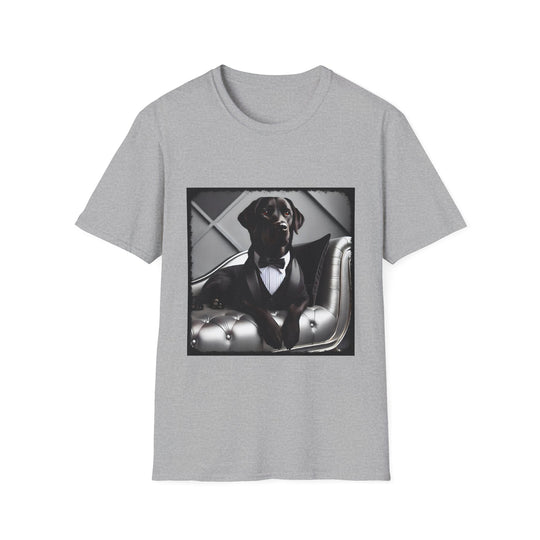 Labrador Retriever Debonaire Dude design dog lover unisex t-shirt in sport grey