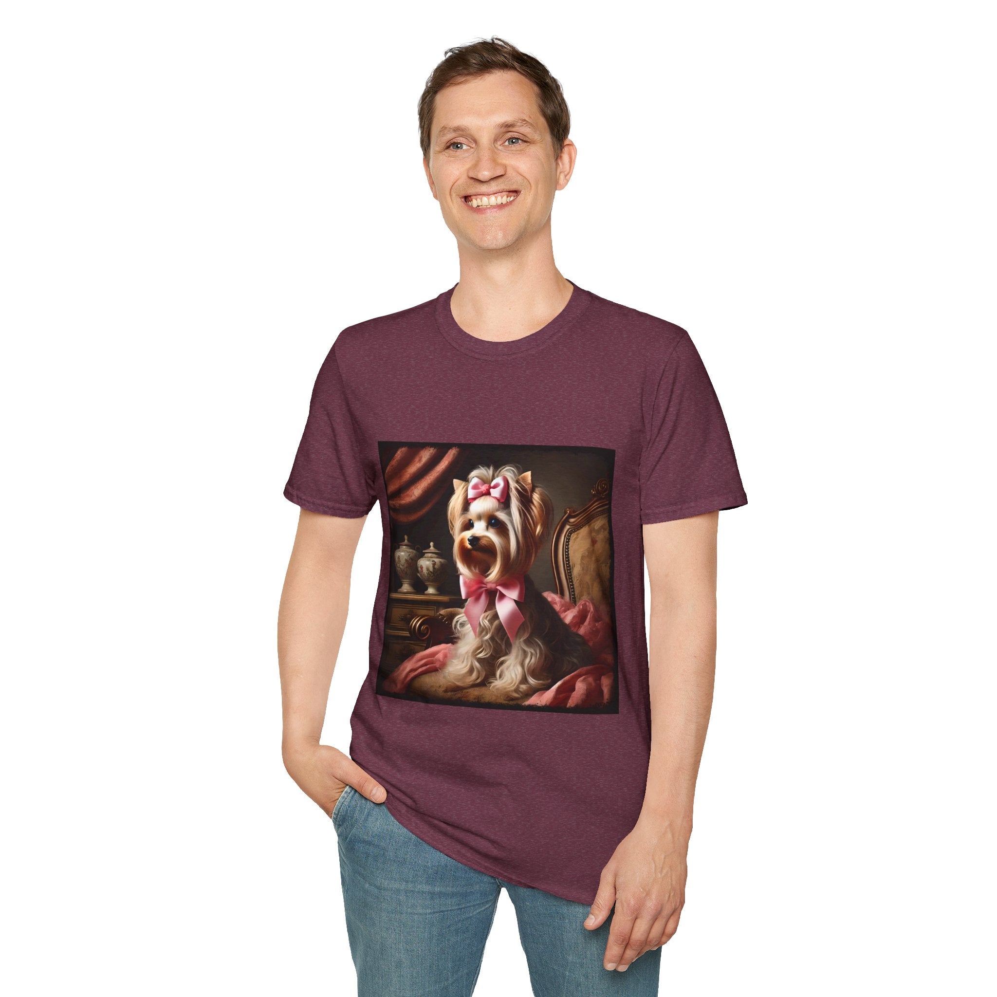 Yorkshire Terrier Pink Bow Princess | Unisex Dog T-Shirt