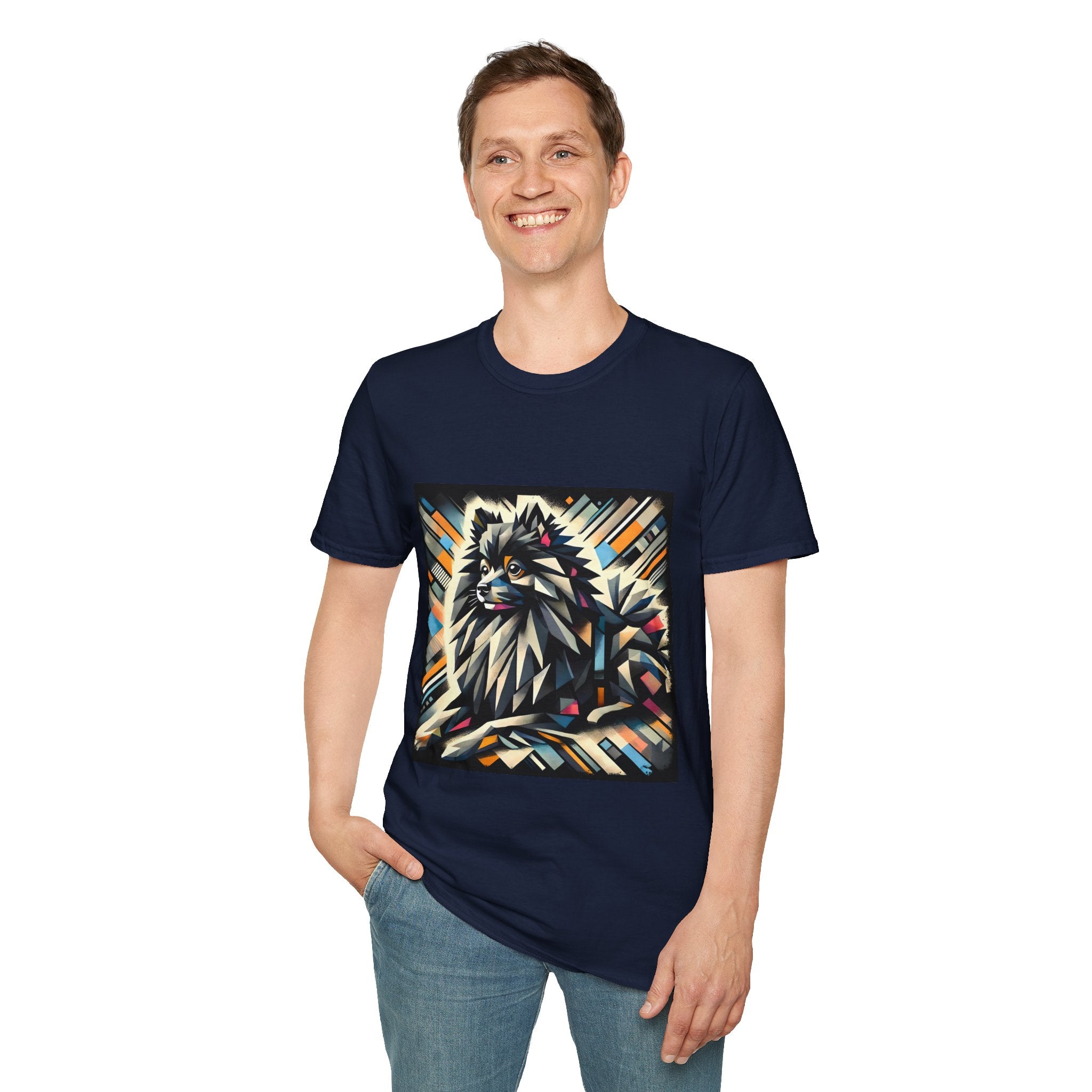 Pomeranian Bold Geometric | Unisex Dog T-Shirt
