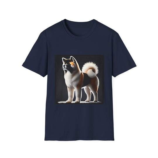 Akita Best in Show design dog lover unisex t-shirt in navy
