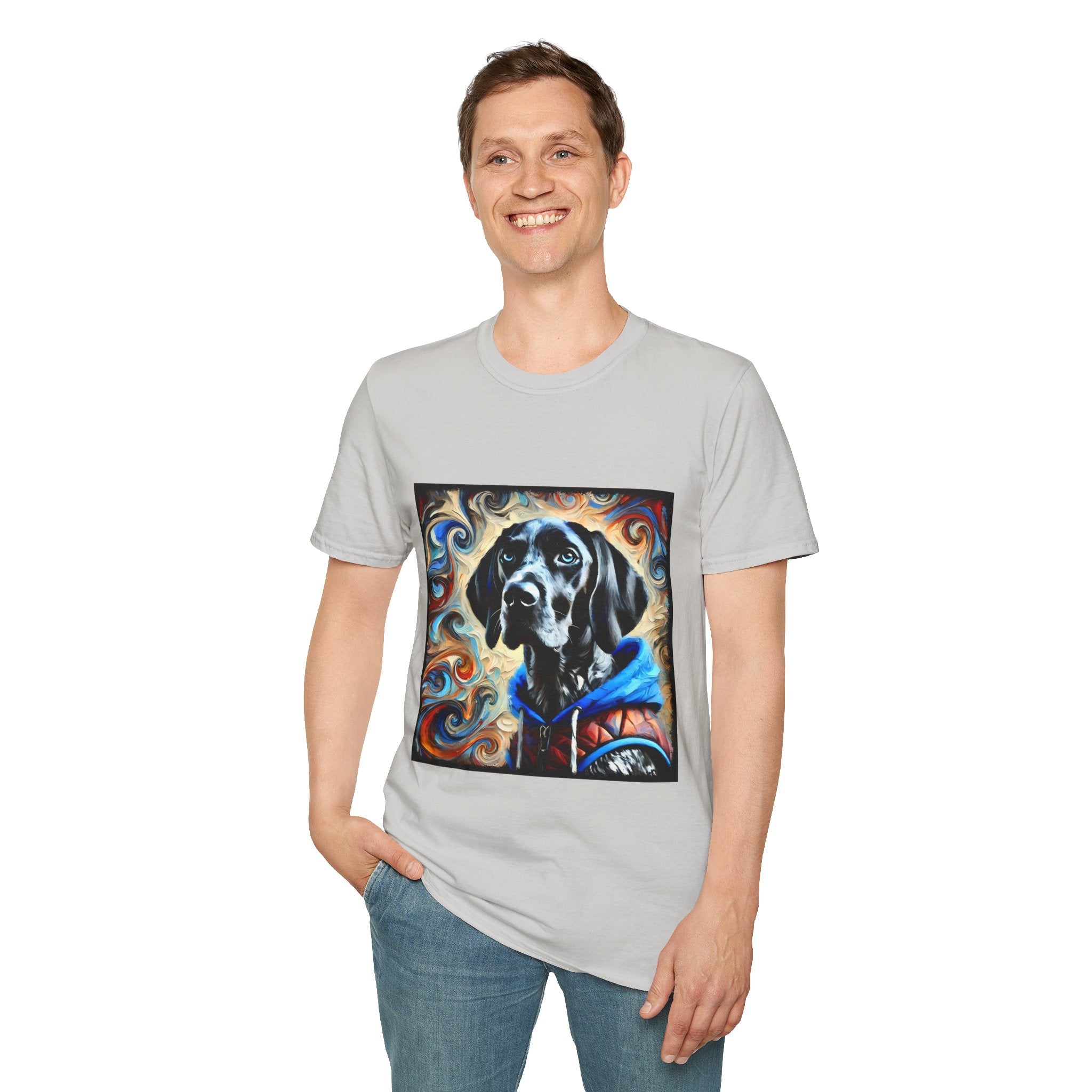 German Shorthaired Pointer Urban Swirl | Unisex Dog T-Shirt