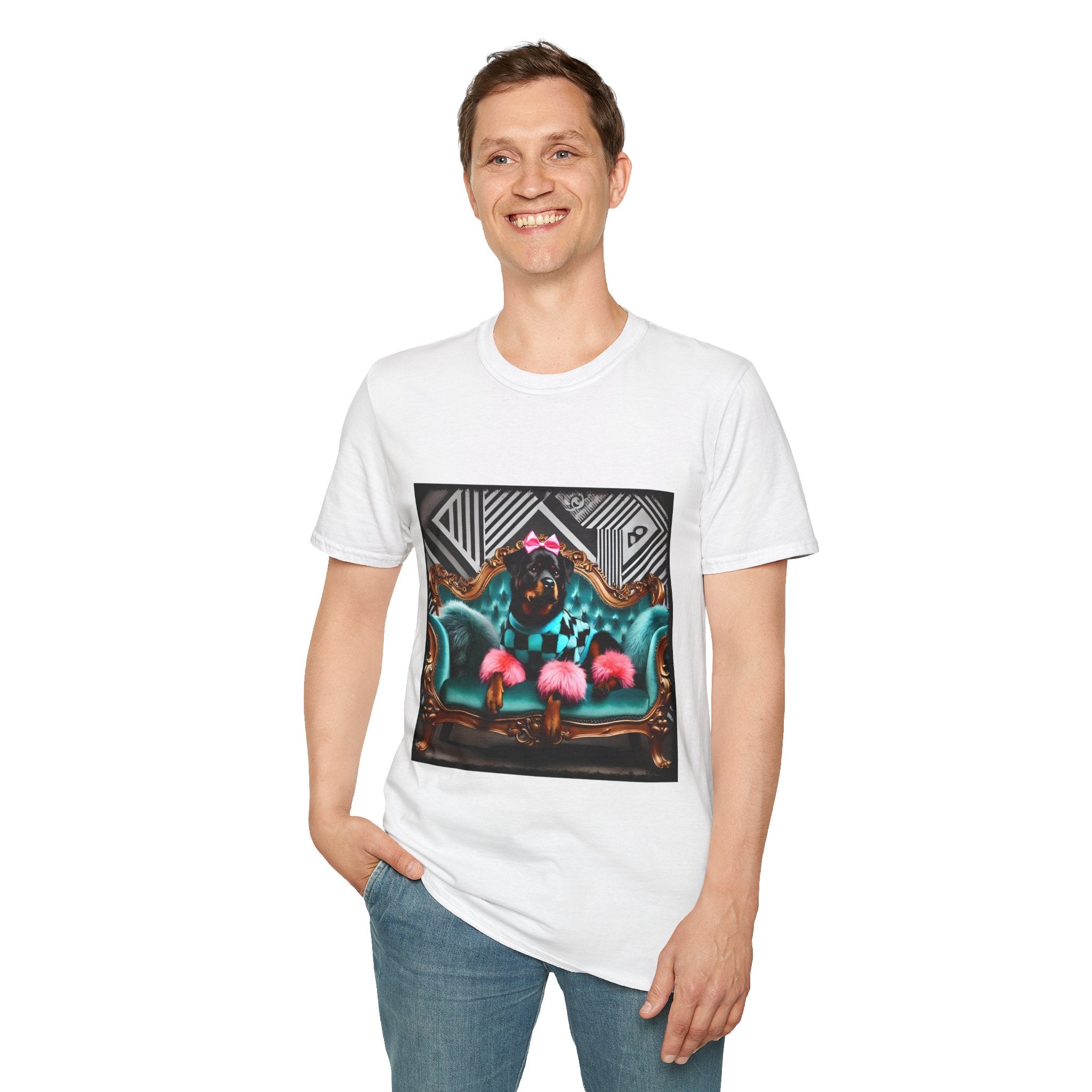 Rottweiler Fierce Fashionista | Unisex Dog T-Shirt