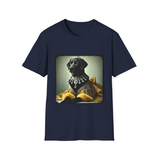 Labrador Retriever Citrine Queen design dog lover unisex t-shirt in navy