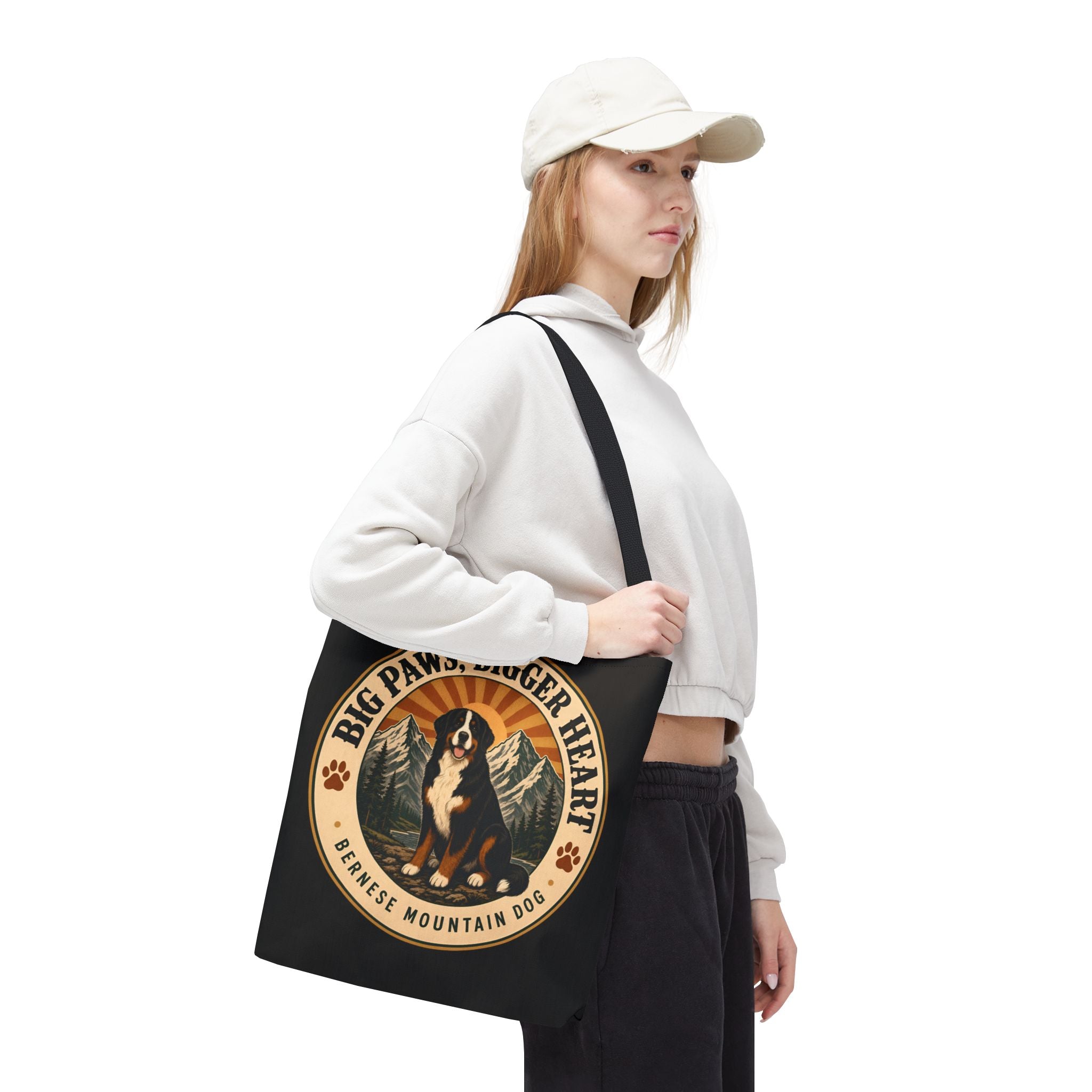 Bernese Mountain Dog Tote Bag | Big Paws Dog Lover Gift