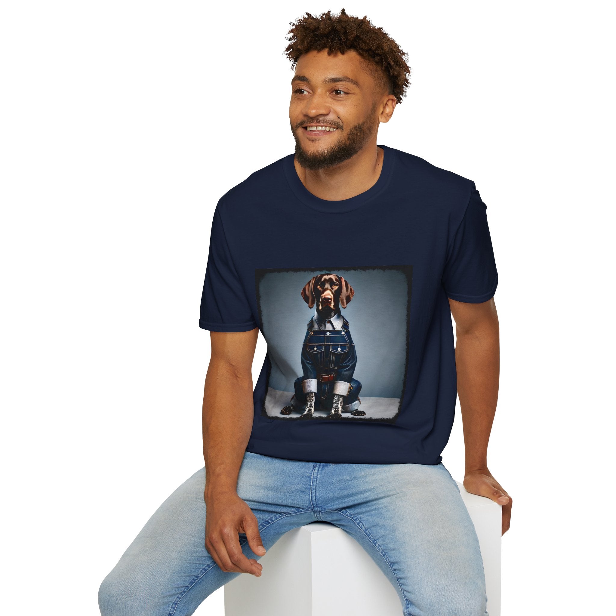 German Shorthaired Pointer Denim Dude | Unisex Dog T-Shirt