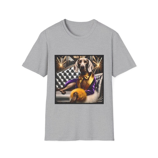 Weimaraner Lounge Icon design dog lover unisex t-shirt in sport grey
