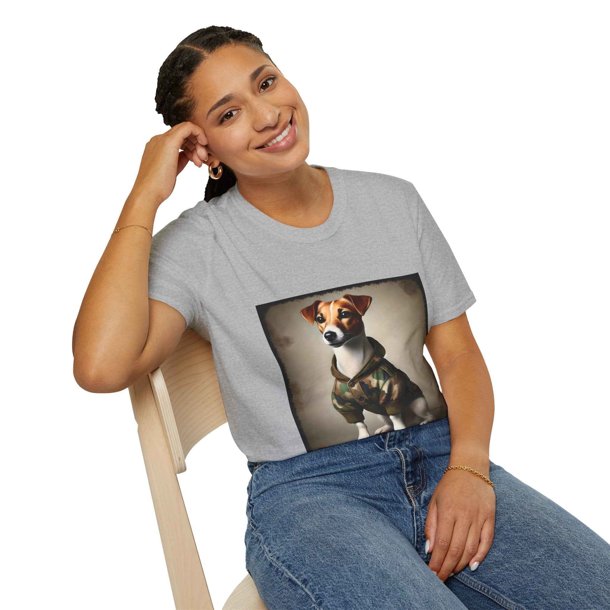 Jack Russell Terrier Camo Cutie | Unisex Dog T-Shirt