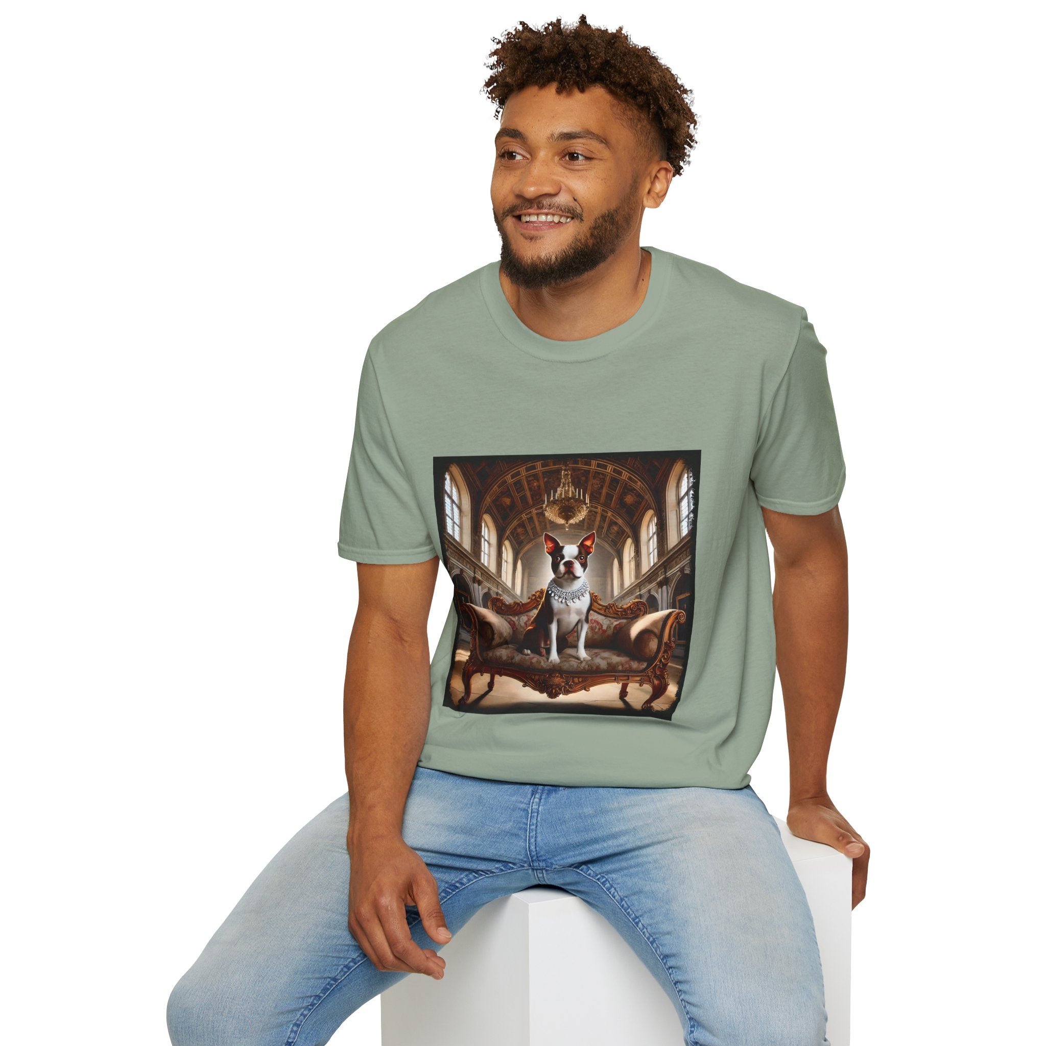 Boston Terrier Poised Princess  | Unisex Dog T-Shirt