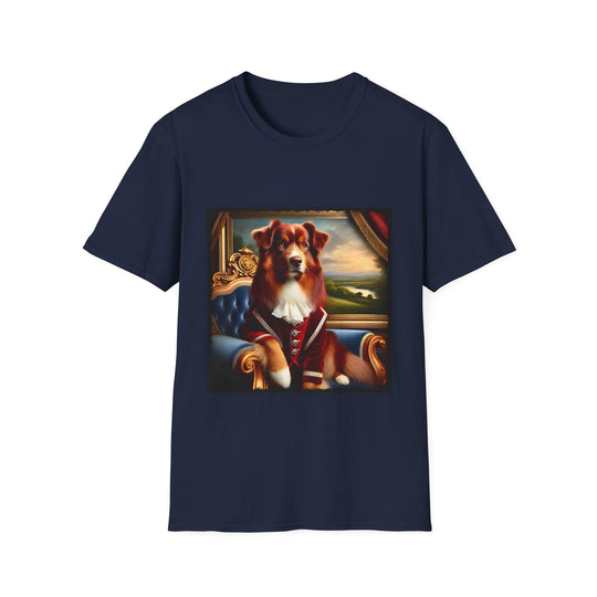 Australian Shepherd Loyal Gentleman design dog lover unisex t-shirt in navy