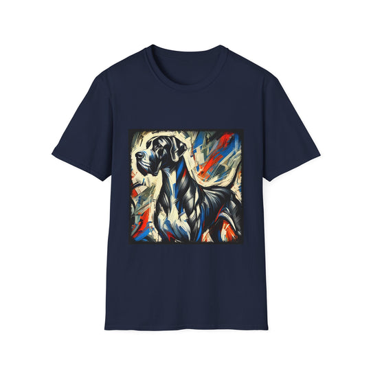 Great Dane Strong Classic design dog lover unisex t-shirt in navy