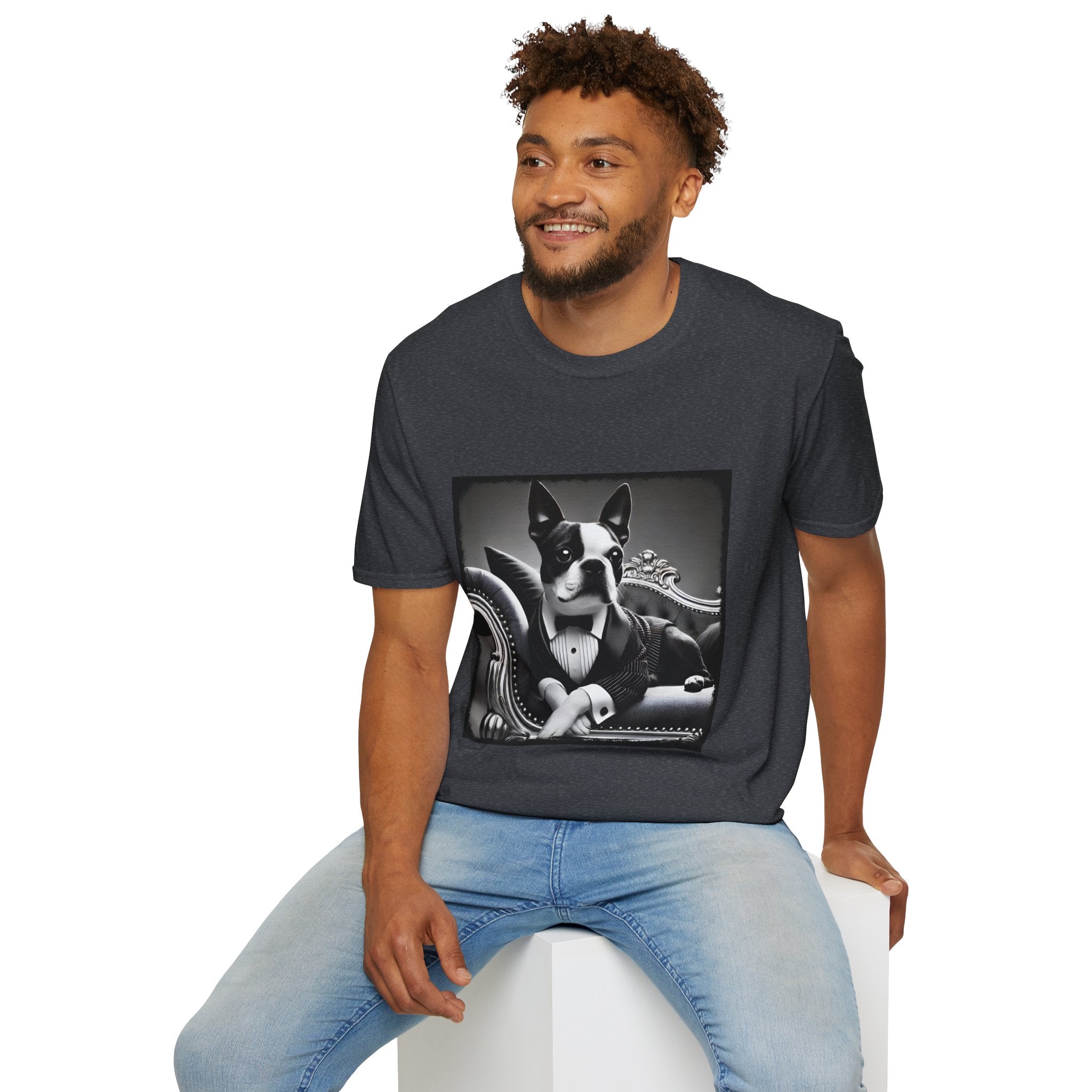 Boston Terrier Tux Luxe | Unisex Dog T-Shirt