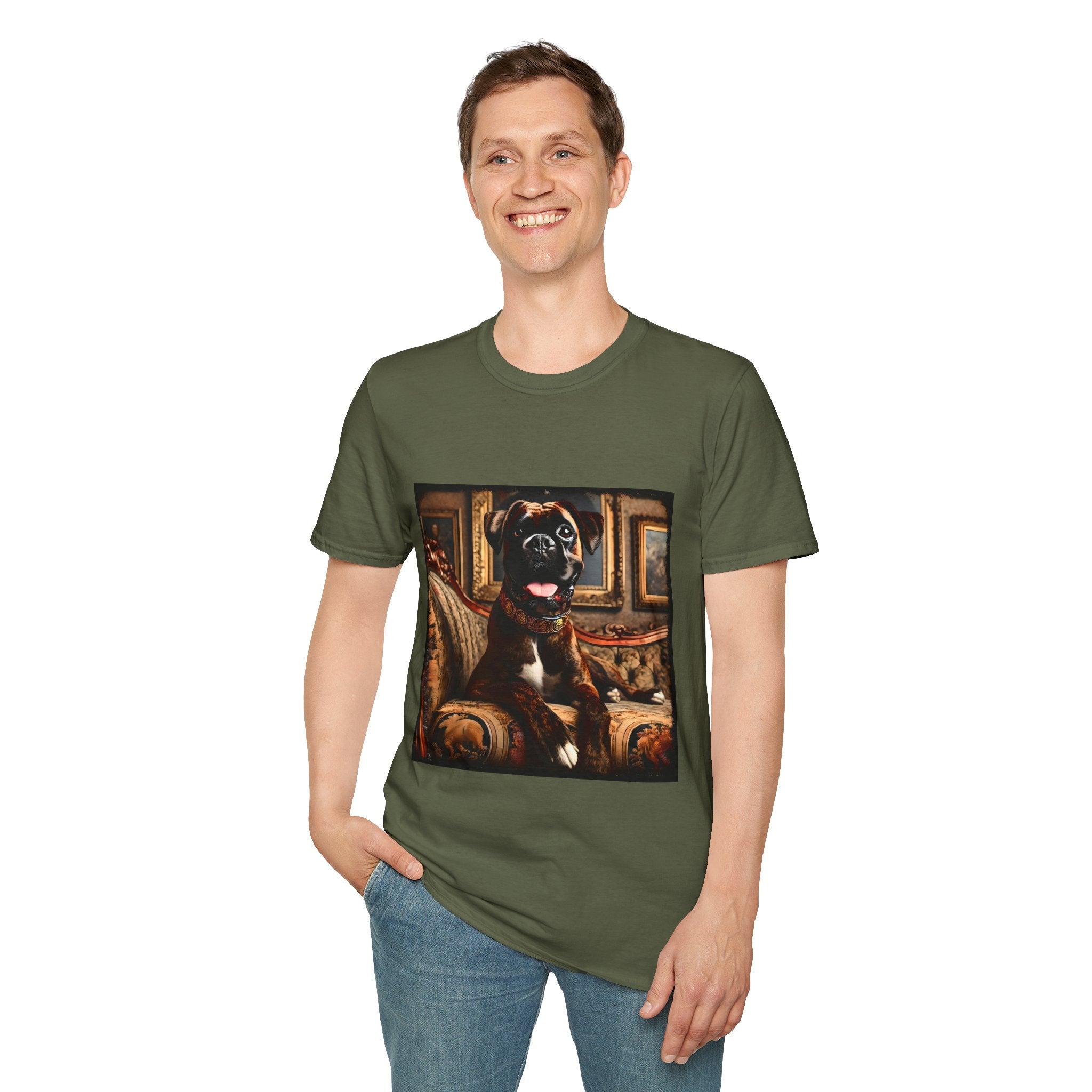 Boxer Happy Regal | Unisex Dog T-Shirt