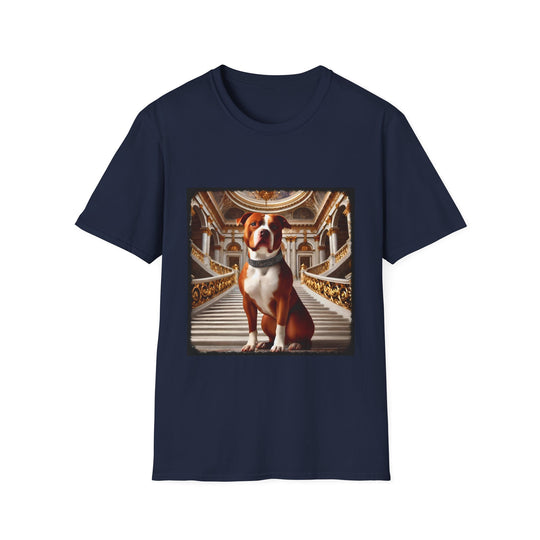 American Pit Bull Terrier Elite Energy design dog lover unisex t-shirt in navy