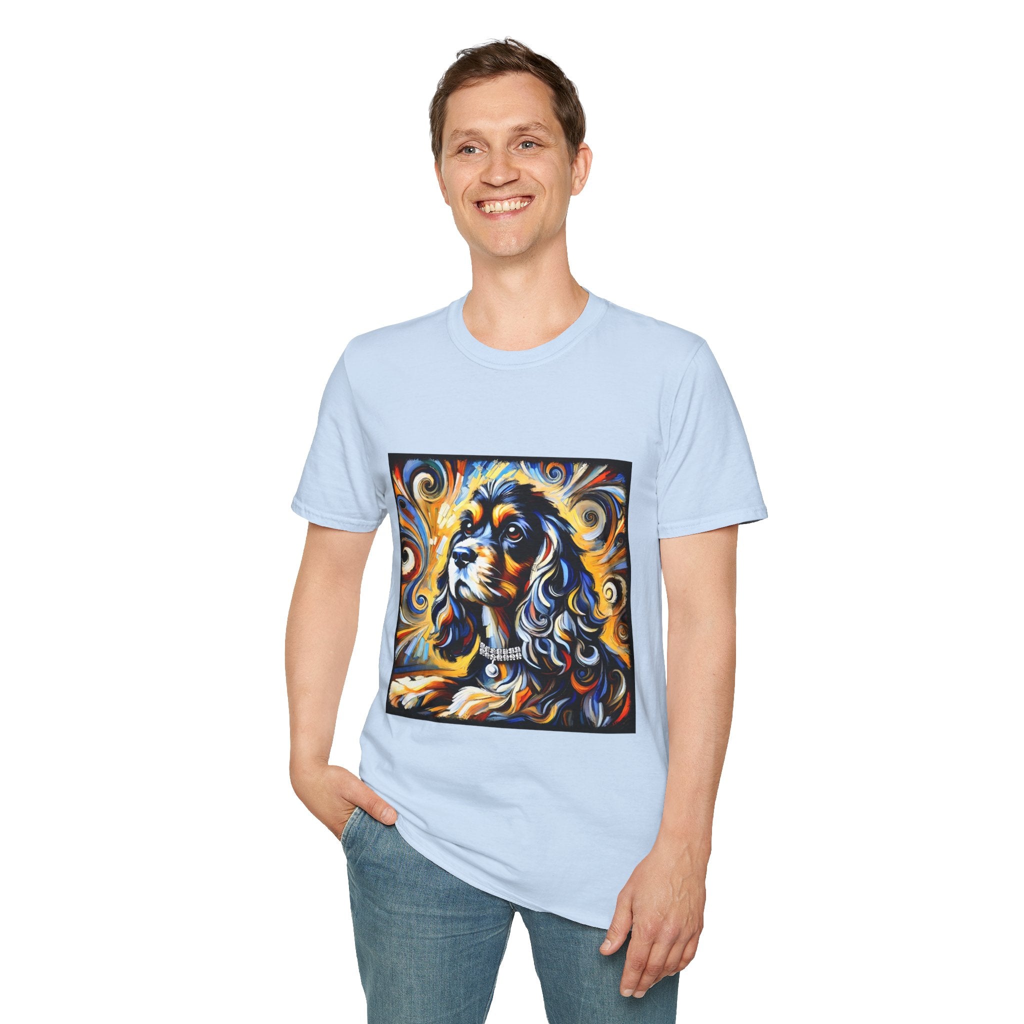 Cocker Spaniel Sun Swirl | Unisex Dog T-Shirt
