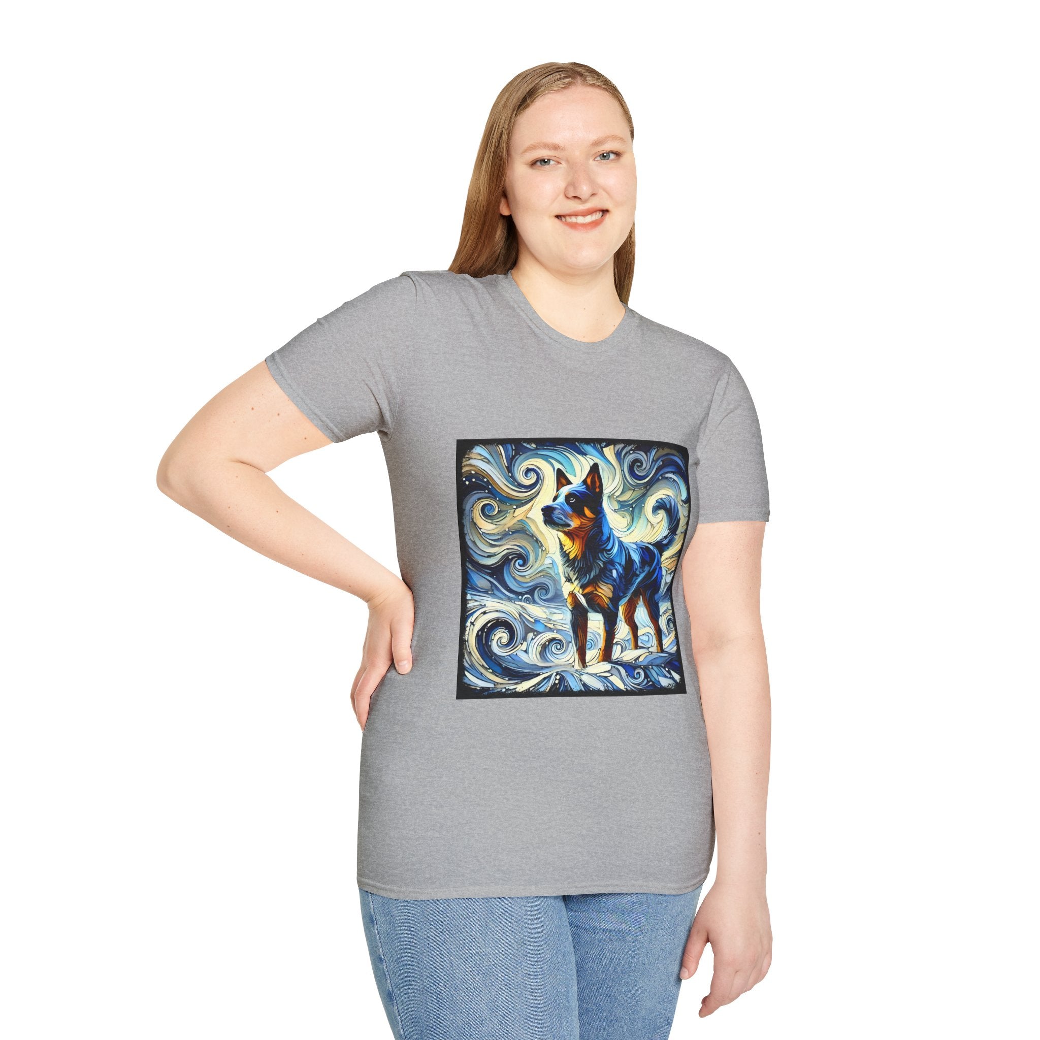 Australian Cattle Dog Blue Swirl | Unisex Dog T-Shirt