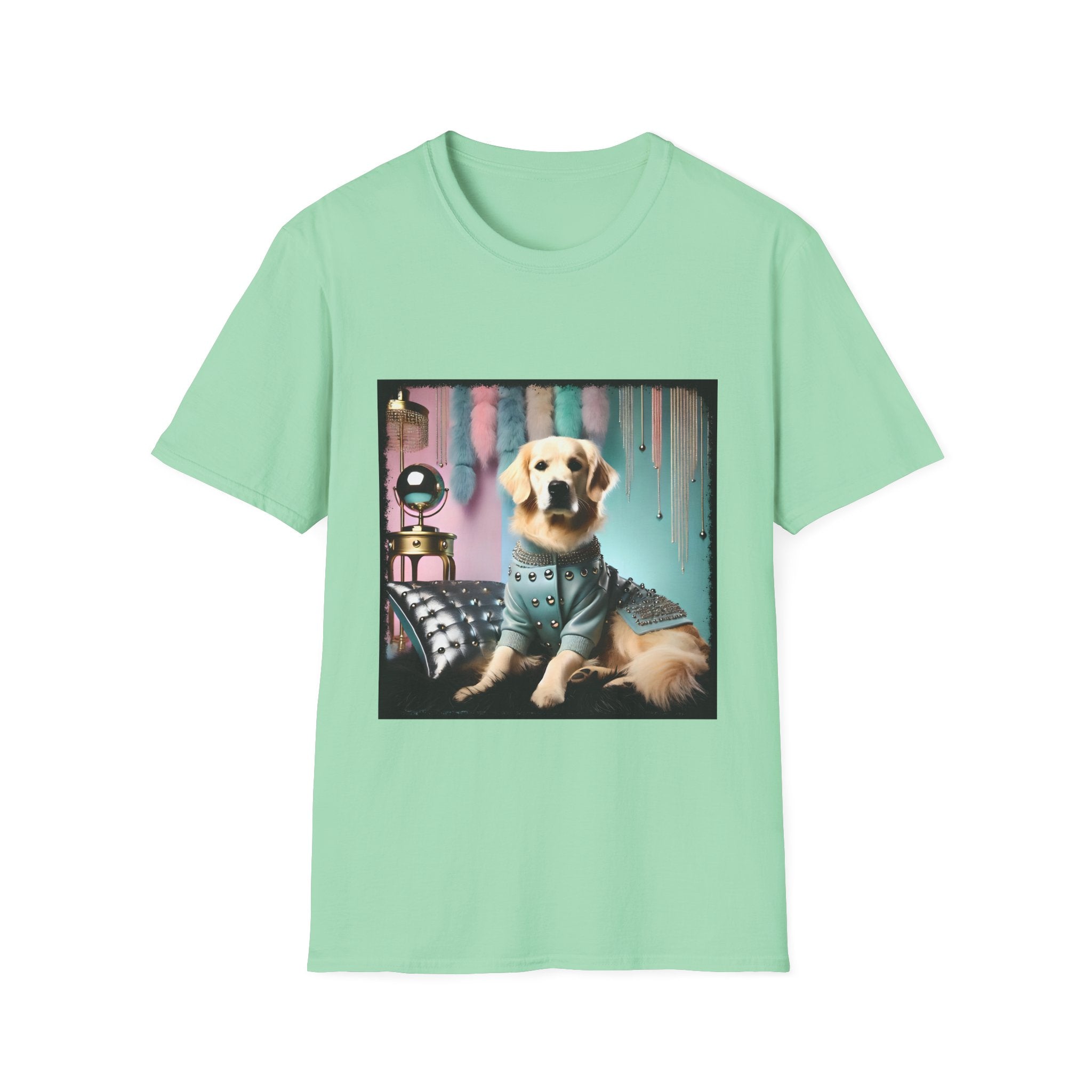 Golden Retriever Shirt | 80s Glam Gal Dog Lover Tee