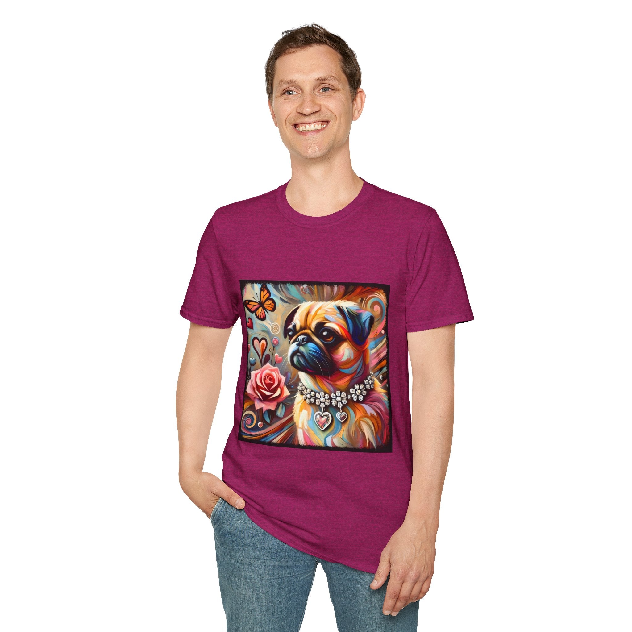 Pug Butterfly Classic | Unisex Dog T-Shirt