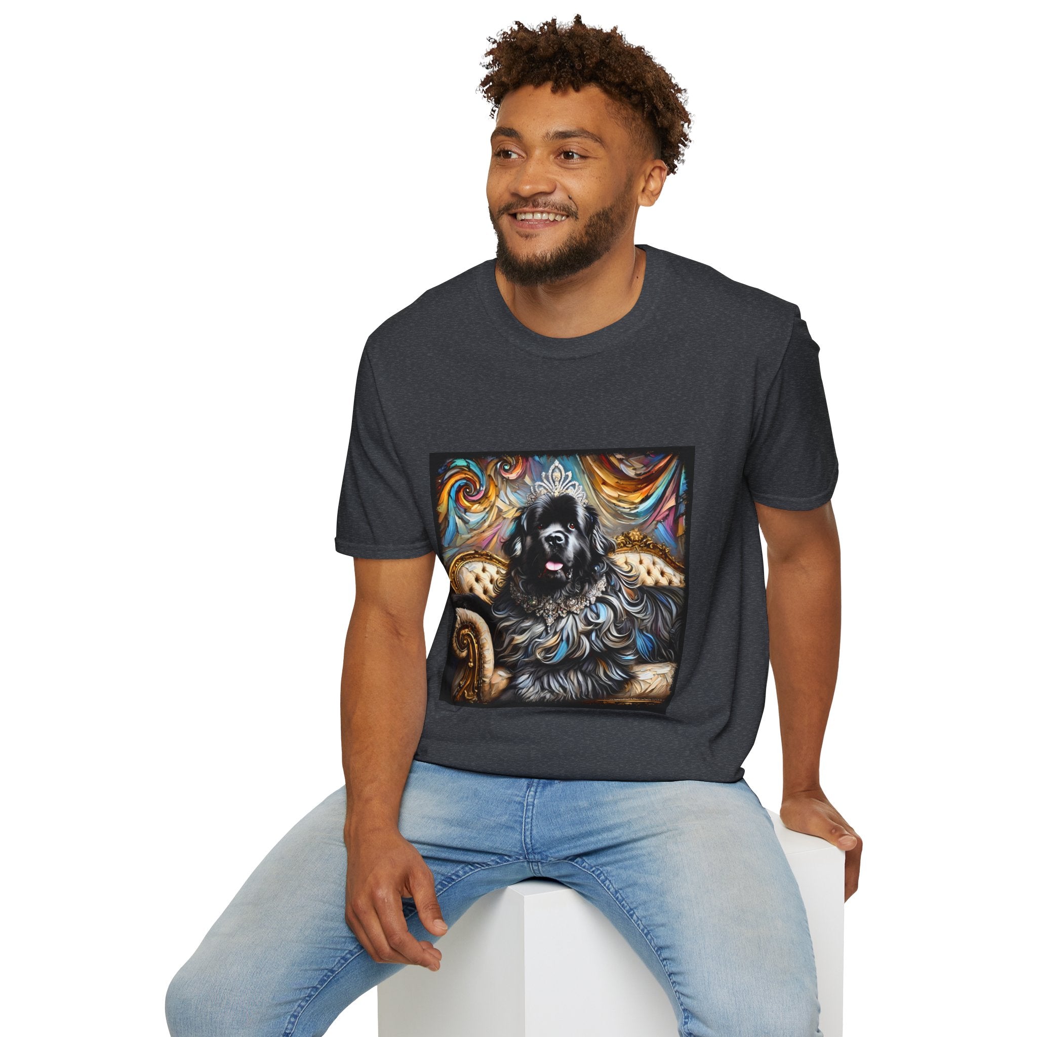 Newfoundland Diamond Diva Swirl | Unisex Dog T-Shirt