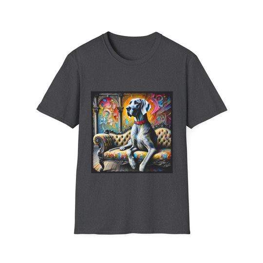 Great Dane Striking Classic design dog lover unisex t-shirt in dark heather