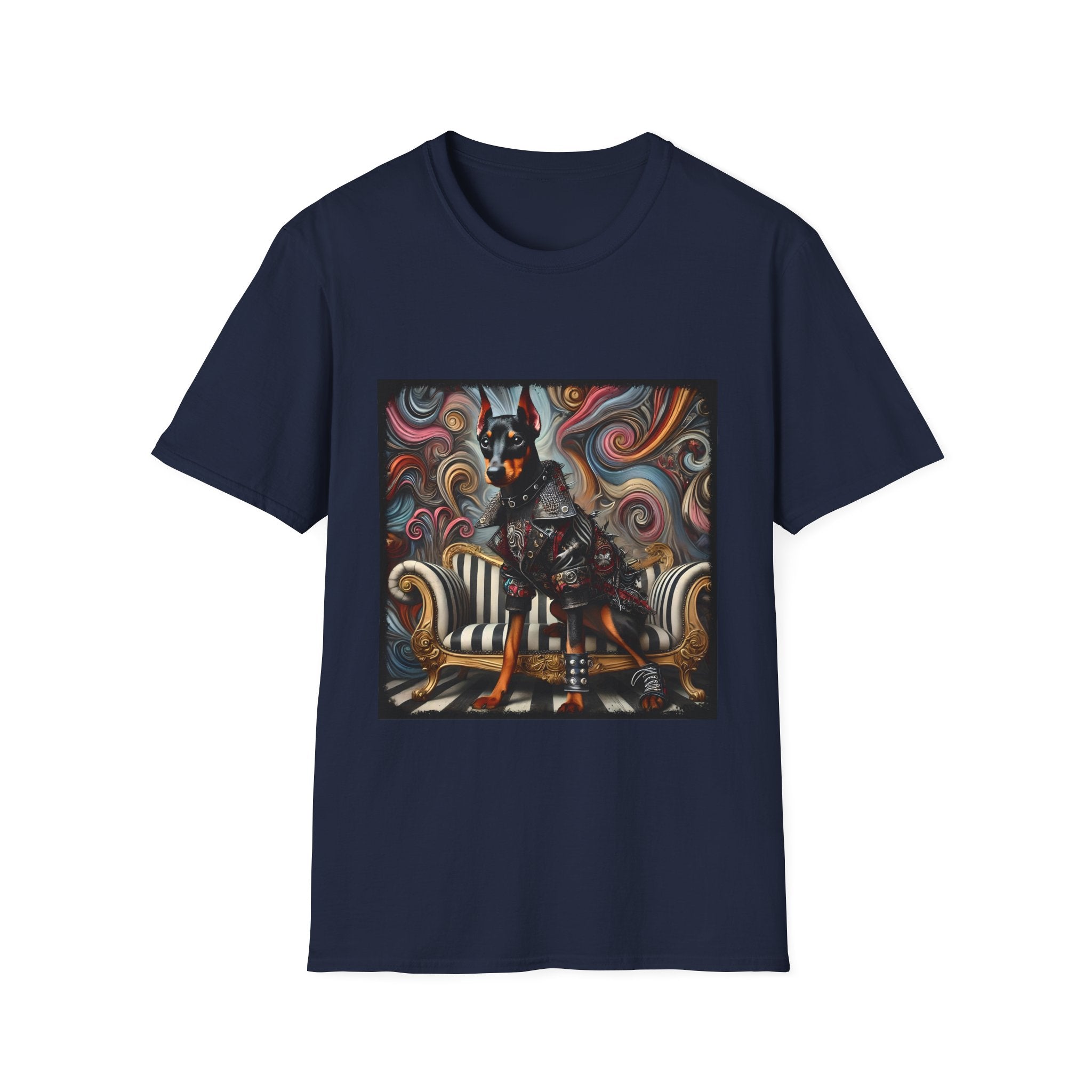 Doberman Pinscher Edgy Rocker | Unisex Dog T-Shirt