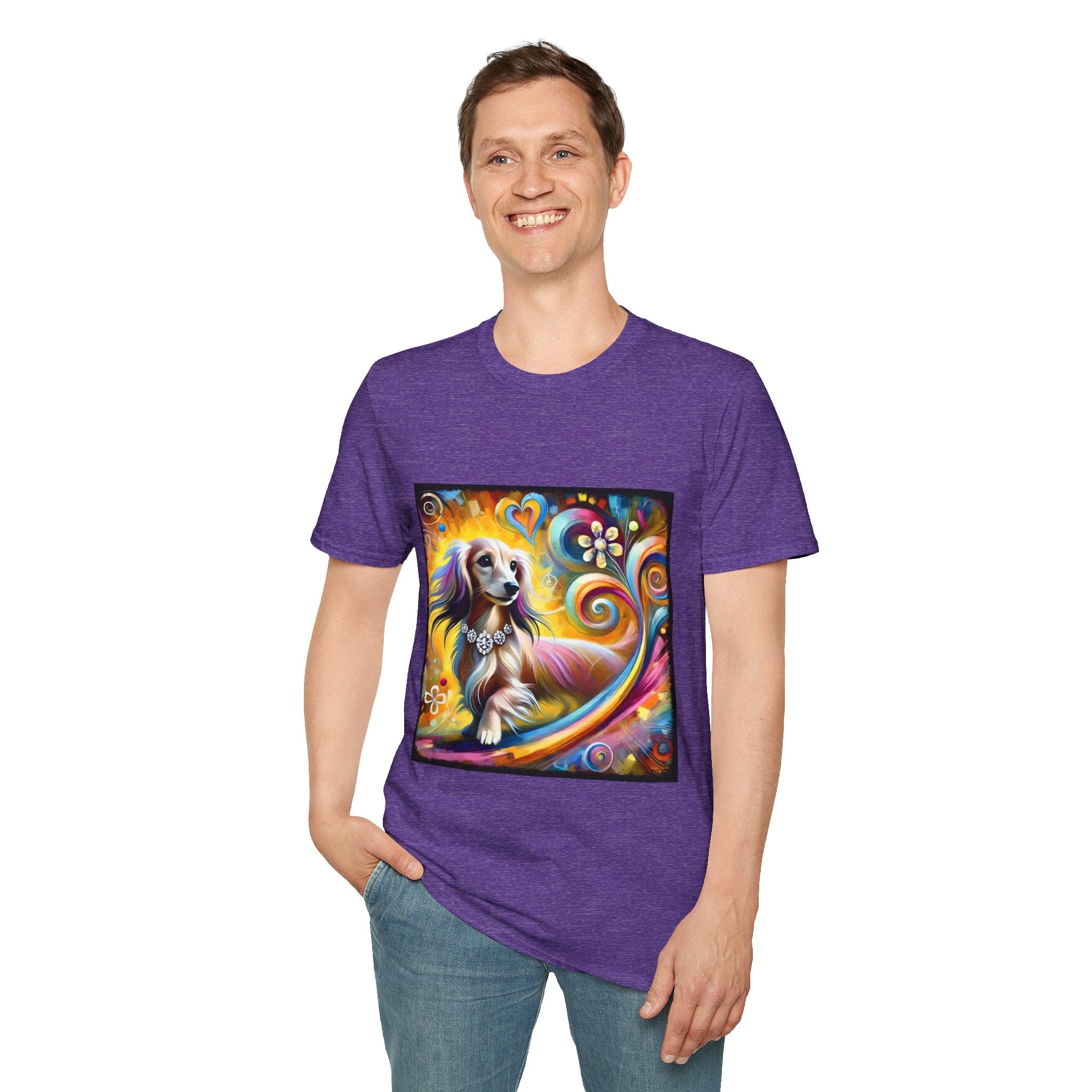 Dachshund Bold Diamond Swirl | Unisex Dog T-Shirt