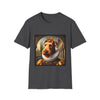Airedale Terrier Crowned Gent design dog lover unisex t-shirt in dark heather