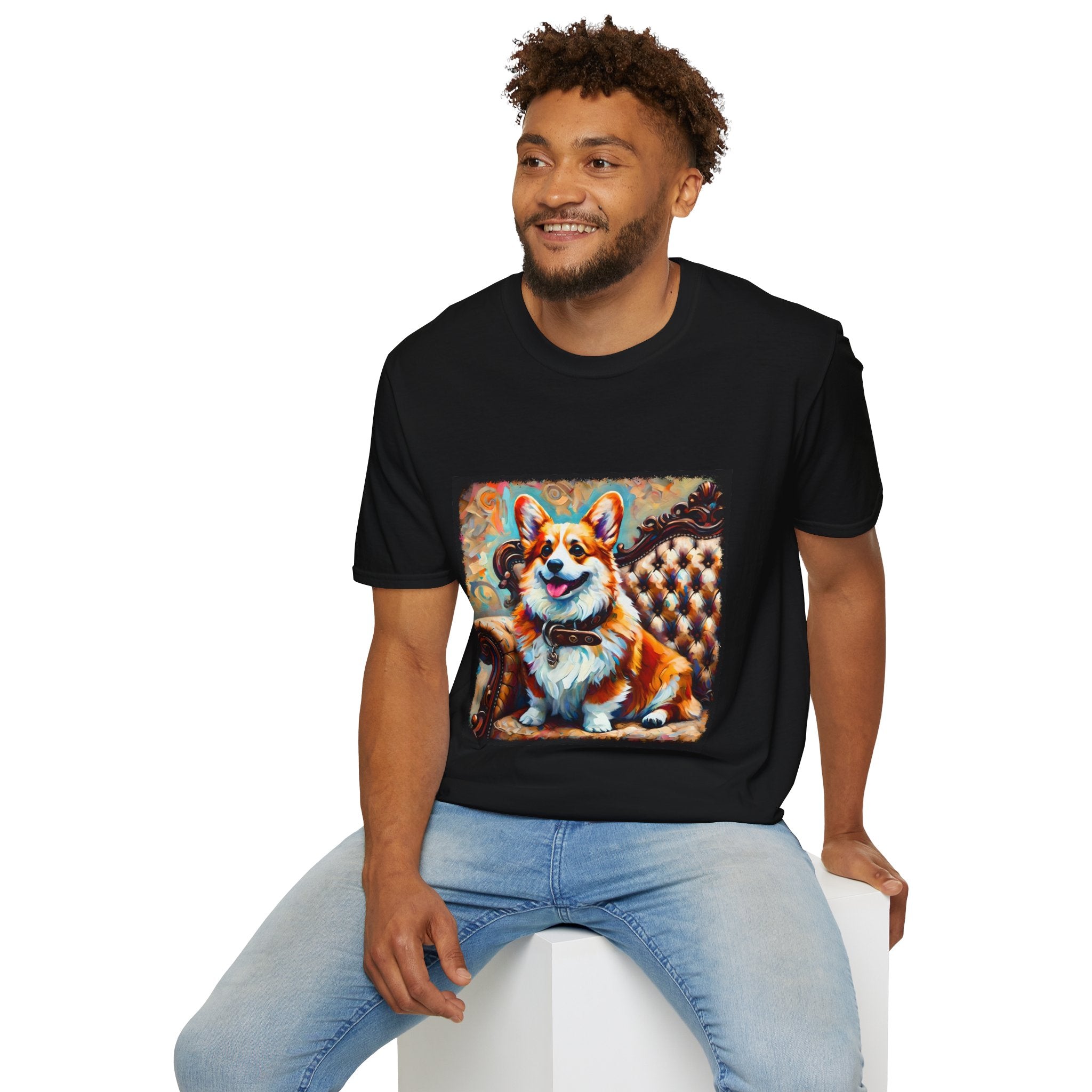 Pembroke Welsh Corgi Warm Swirl | Unisex Dog T-Shirt
