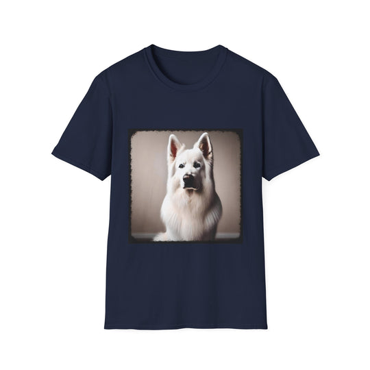 German Shepherd Pure Portrait design dog lover unisex t-shirt in navy