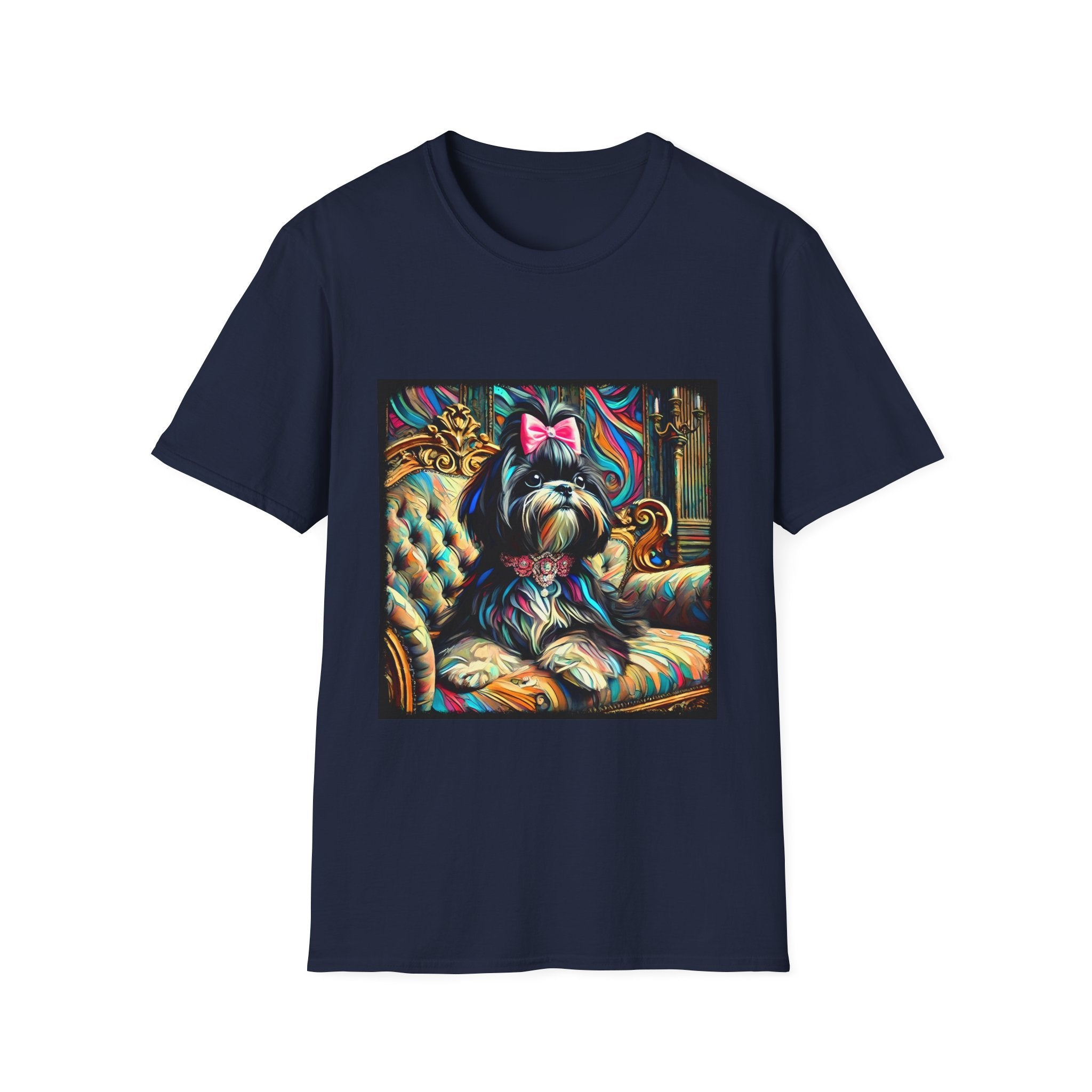 Shih Tzu Pink Bow Classic | Unisex Dog T-Shirt